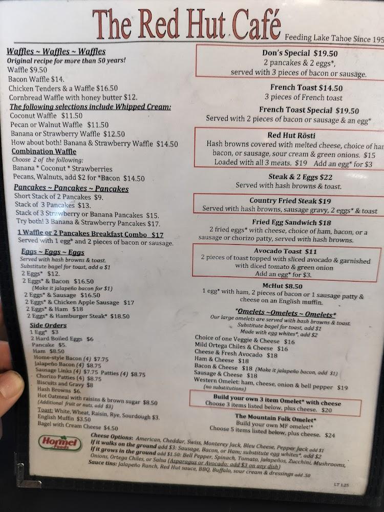 The Red Hut Cafe Menu image 2